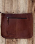Horse tooled leather crossbody bag