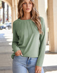 Millie Seam Detail Raglan Long Sleeve Top