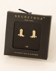 The Rhinestone Cowboy Boot Stud Earrings