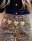 The Hattie Heart Belt in Gold