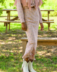 MASON by MASON'S DAUGHTER | Esme Skirt, Rose Oyster Printed Silk Crepe de Chine