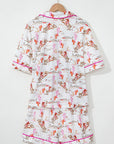 Western Cowgirl Top & Shorts Pajama Set