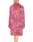 Pink Yeehaw Women's Western Bath Robe