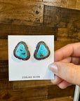 Stud Earrings Turquoise Earrings & Sterling Silver