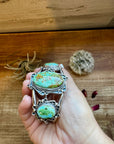 Cuff - Sterling silver Cuff Bracelet with Sonoran turquoise