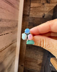 Adjustable Opal Ring – White, Blue & Pink Opal in Sterling Silver