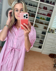 MASON'S DAUGHTER | Anna Dress, Pink Striped