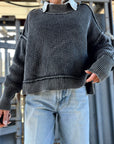 The Riana Oversized Cropped Sweater