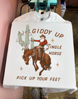 Giddy Up Jingle Horse Tee or Crewneck