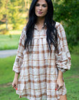 Dana Plaid Babydoll Dress