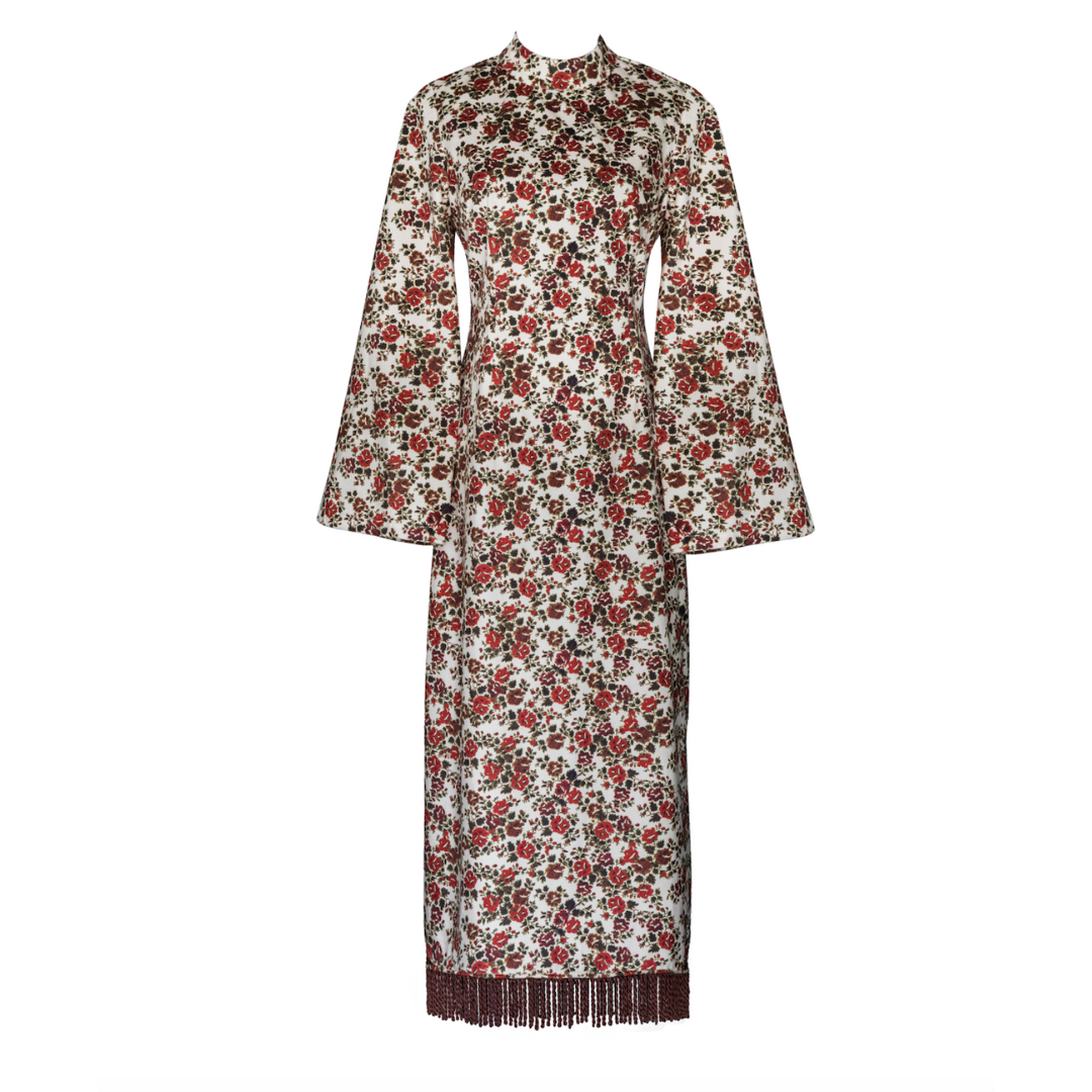 MASON'S DAUGHTER Ava Dress, Floral Printed Velvet