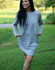 Quincy Textured Long Sleeve Dress