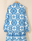 Adalynn Tribal Button Up Loose Mini Dress