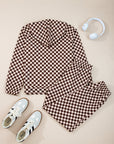 Checker Top and Pants Set