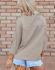Naomi Floral Starbust Exposed Seam Mineral Wash Top