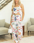 Lakelynn Square Neck Tank and Wide Leg Pants Set
