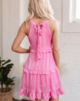 Jessica Frilly Tiered Sleeveless Mini Dress