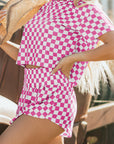 Checker T-Shirt and Skort Set