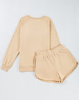 Colorblock Stripe Pullover and Shorts Set