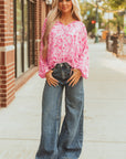 Adalyn Floral Puff Sleeve Lightweight Blouse