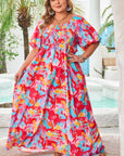 Rachel Plus Size Puff Sleeve Square Neck Dress