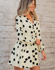Kataleya Polka Dot Puff Sleeve Mini Dress