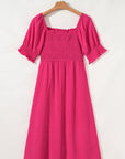 Marley Plus Size Swiss Dot Smocked Dress