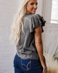 Yasmin Layered Ruffle Short Sleeve Top