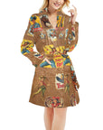 Vintage Cowgirl Collage Bath Robe