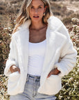 Kaia Button Pocketed Lapel Collar Jacket