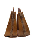 Deep Rawhide Roper Stirrups 4"