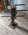 4 Cowboy Hat & 2 Boot Tree Rack | Hybrid Western Organizer | Rustic Wooden Hat & Boot Stand | Functional Entryway Display | Handcrafted in USA