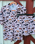 Pink Cattle Ranch Women's Western Pajama Set