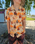 Western Grunge Men's Western Camp Shirt