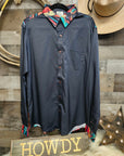Painted Indian Chief Unisex Western Button Up Shirt