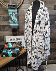 Sample Sale Cattle & Brands Women's Western Bath Robe size LARGE