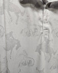 Shadow Bronc Men's Western Polo Shirt