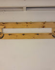 9 Coat Rack | Rustic Western Display | Handcrafted Wooden Organizer | Space-Saving Home Decor | Made in USA
