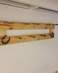 9 Coat Rack | Rustic Western Display | Handcrafted Wooden Organizer | Space-Saving Home Decor | Made in USA