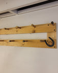 9 Coat Rack | Rustic Western Display | Handcrafted Wooden Organizer | Space-Saving Home Decor | Made in USA