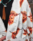 Highland Cow Women's Western Bath Robe