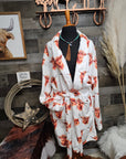 Highland Cow Women's Western Bath Robe