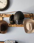 9 Coat Rack | Rustic Western Display | Handcrafted Wooden Organizer | Space-Saving Home Decor | Made in USA