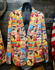 Men's Vintage Rodeo Poster Blazer