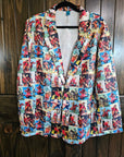 Cowboy Collage Men's Western Blazer