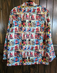 Cowboy Collage Men's Western Blazer