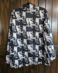 Black White Cowboy Women's Western Blazer