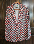 Checkered Rodeo Men's Western Blazer