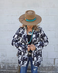 Black White Cowboy Women's Western Blazer