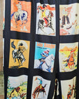 Vintage Cowboy Collage Western Flare Pants